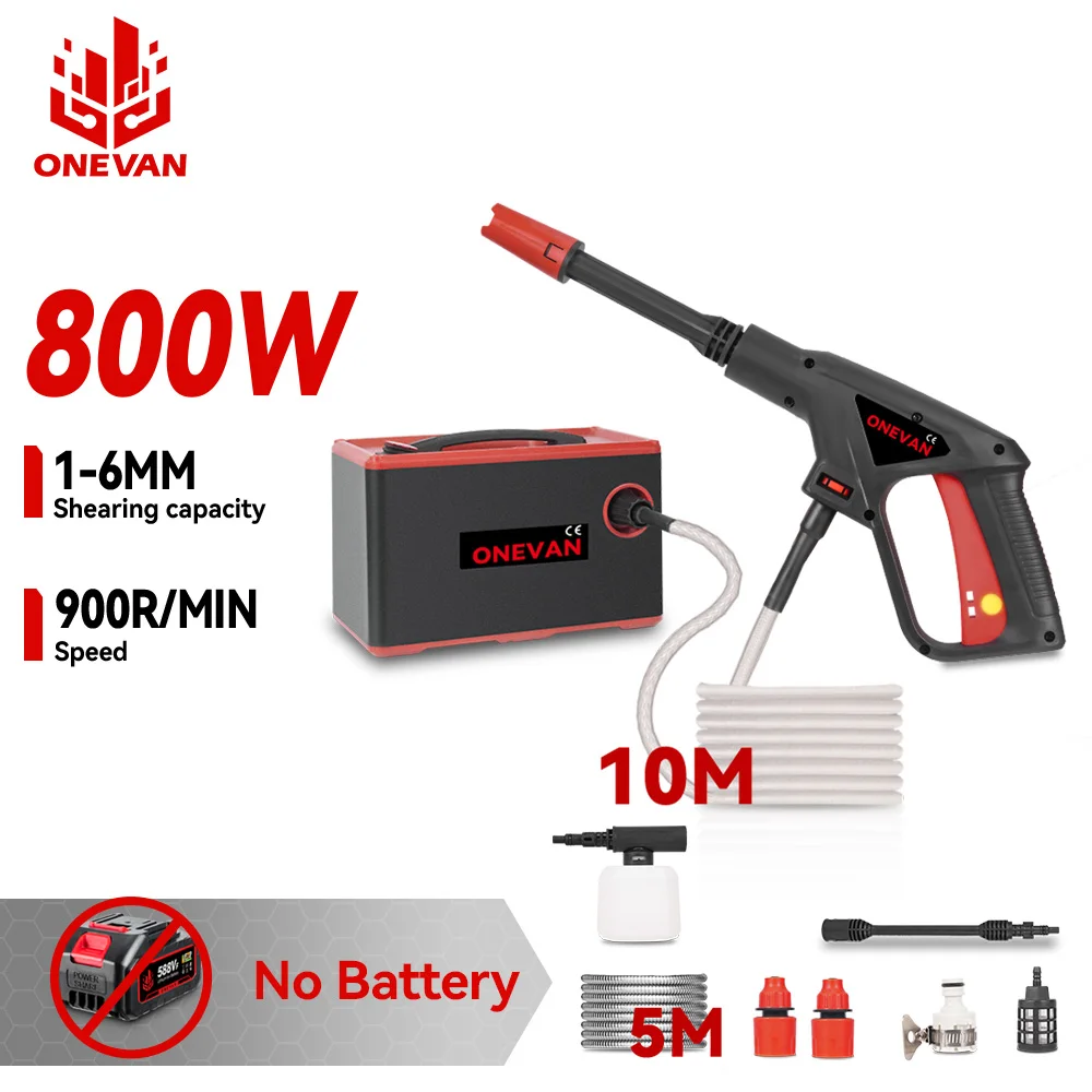 ONEVAN 4000W Power Electric High Pressure Washer 220Bar Car Garden Washing Cordless Cleaning Tools For Makita 18V Battery Pin
ONEVAN 4000W Power Electric High Pressure Washer 220Bar Car Garden Washing Cordless Cleaning Tools For Makita 18V Battery Pin