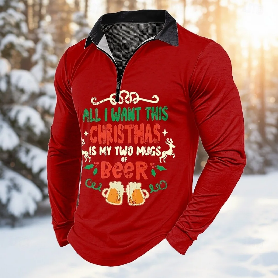 Рождественская мужская рубашка поло, новинка, молния с лацканами и 3D принтом, уличная модная роскошная мужская одежда с длинным рукавом, красивый топ
Рождественская мужская рубашка поло, новинка, молния с лацканами и 3D принтом, уличная модная роскошная мужская одежда с длинным рукавом, красивый топ