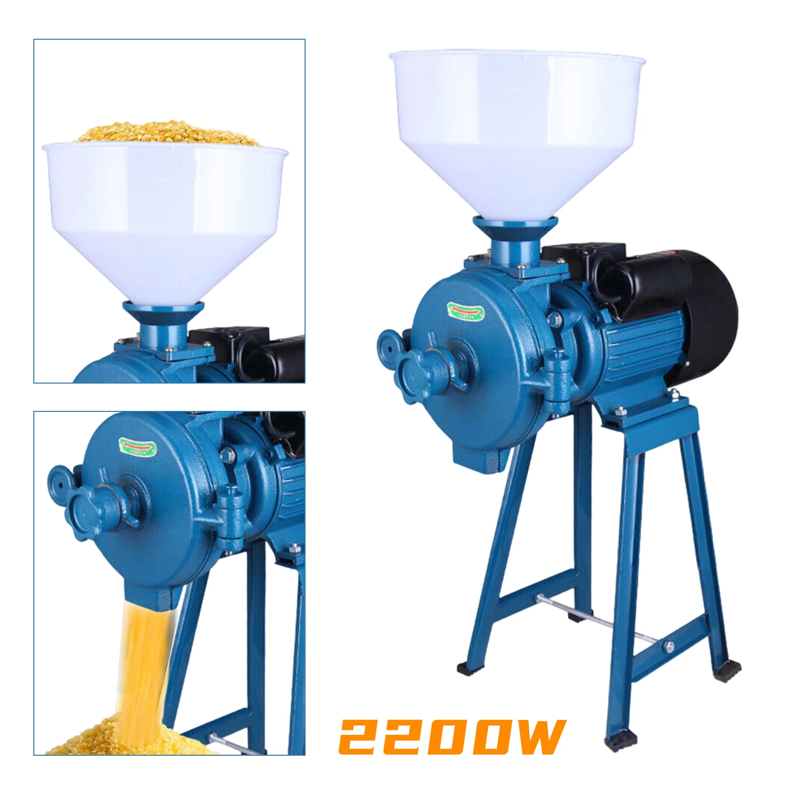 Stainless Steel Electric Grain Corn Grinder Mill,110V Wheat Grinder Feed Mill Flour Mill Cereals Grinder Rice Mill with Funnel
Stainless Steel Electric Grain Corn Grinder Mill,110V Wheat Grinder Feed Mill Flour Mill Cereals Grinder Rice Mill with Funnel