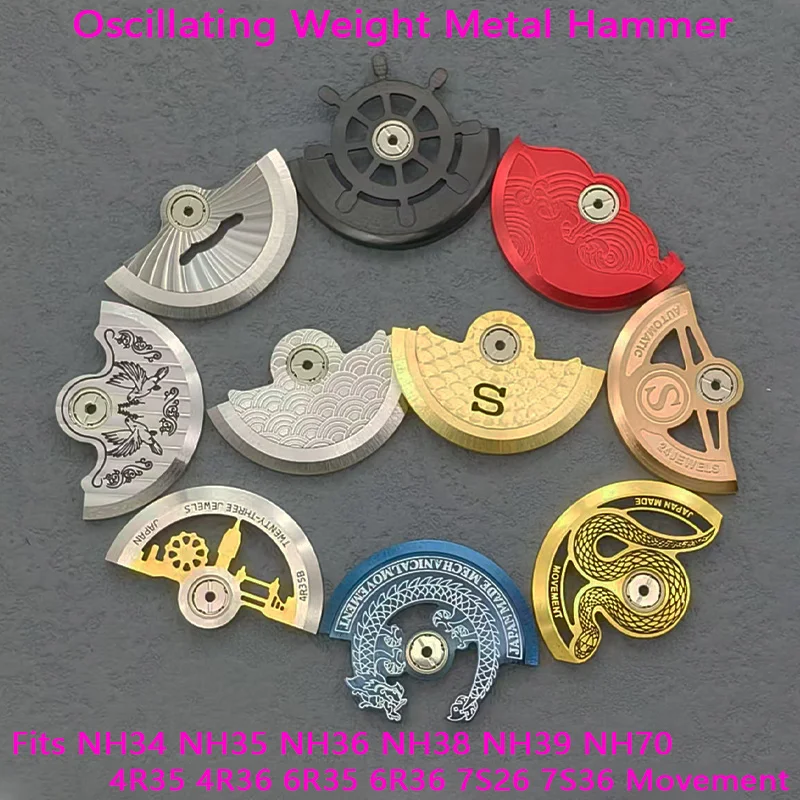 NH35 Watch Movement Rotor Oscillating Weight Rotor Fits NH34 NH38 NH39 4R 6R 7S26 NH36 Movement SKX007 Watch Repair Rotor Parts 
NH35 Watch Movement Rotor Oscillating Weight Rotor Fits NH34 NH38 NH39 4R 6R 7S26 NH36 Movement SKX007 Watch Repair Rotor Parts