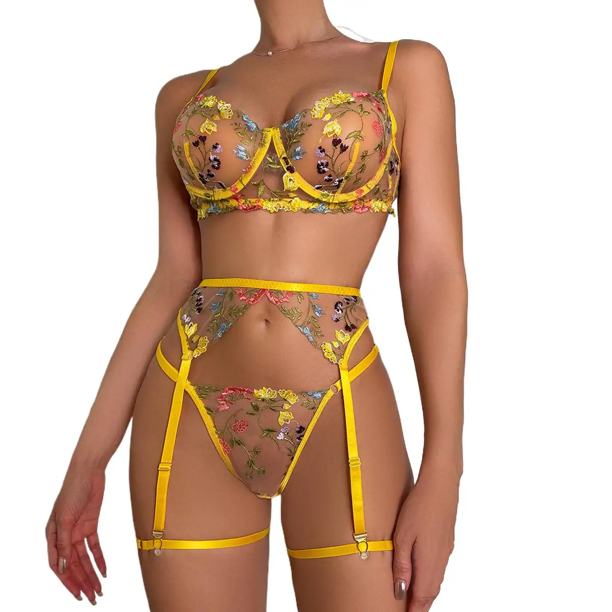 Комплект нижнего белья на день Святого Валентина, комплект из 3 предметов, прозрачный кружевной бюстгальтер, трусики, подвязки с вышивкой, интимный подарок для женщин
Комплект нижнего белья на день Святого Валентина, комплект из 3 предметов, прозрачный кружевной бюстгальтер, трусики, подвязки с вышивкой, интимный подарок для женщин