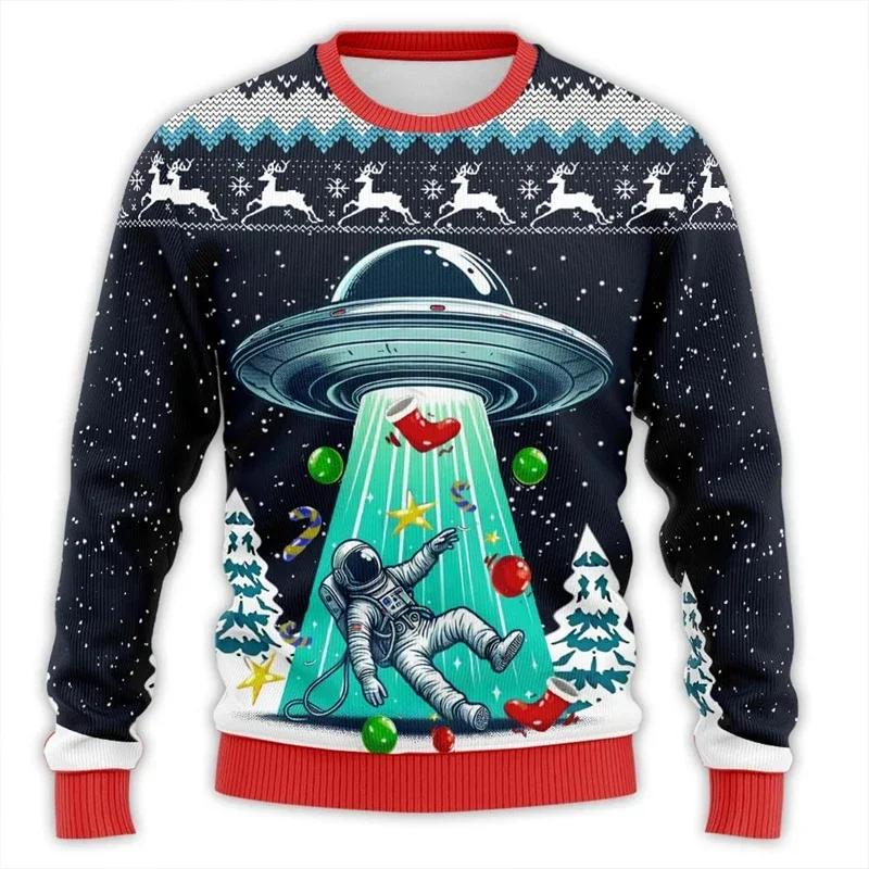 2024 New Astronaut 3D Printed Ugly Xmas Sweater Merry Christmas Graphic Sweatshirts Harajuku Fashion Unisex Pullovers Tracksuit
2024 New Astronaut 3D Printed Ugly Xmas Sweater Merry Christmas Graphic Sweatshirts Harajuku Fashion Unisex Pullovers Tracksuit