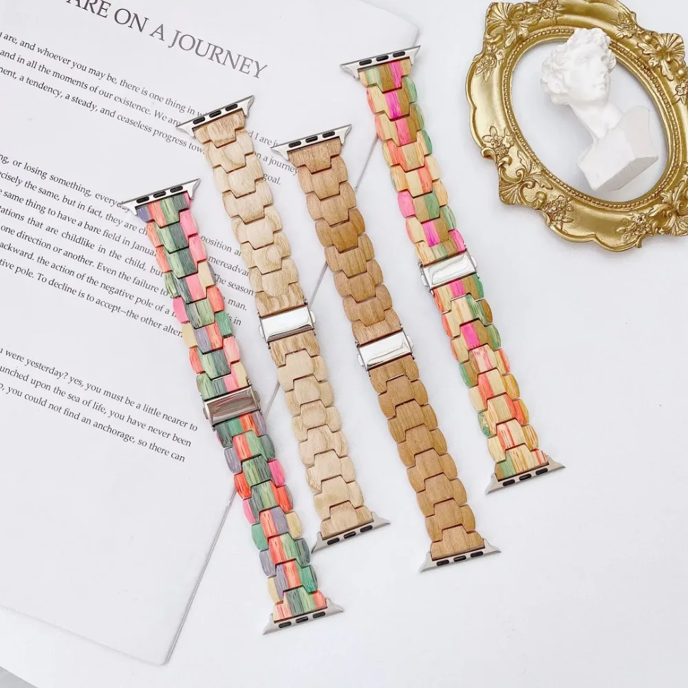 Wooden Strap for Apple Watch Ultra 49mm 10 42mm 46mm 9 8 7 45mm 41mm Lightweight Comfortable Wristband for Iwatch 6 5 4 SE Belt
Wooden Strap for Apple Watch Ultra 49mm 10 42mm 46mm 9 8 7 45mm 41mm Lightweight Comfortable Wristband for Iwatch 6 5 4 SE Belt