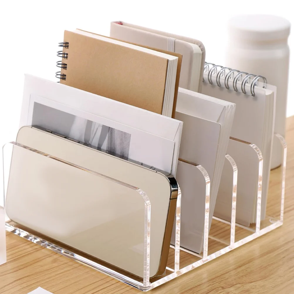 Vertical File Folder Organizer Storage Rack Clear Desk with Cover Tabletop Magazine
Vertical File Folder Organizer Storage Rack Clear Desk with Cover Tabletop Magazine