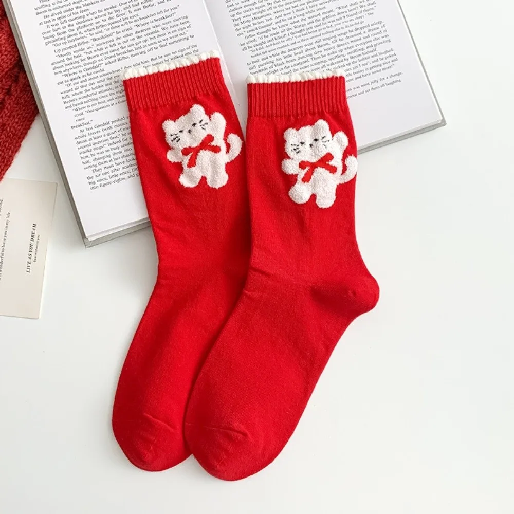 5 Pairs Kitten Combed Cotton Red Socks Soft Creative Polka Dot Socks Comfortable Fashion Stripe Socks Lunar New Year
5 Pairs Kitten Combed Cotton Red Socks Soft Creative Polka Dot Socks Comfortable Fashion Stripe Socks Lunar New Year