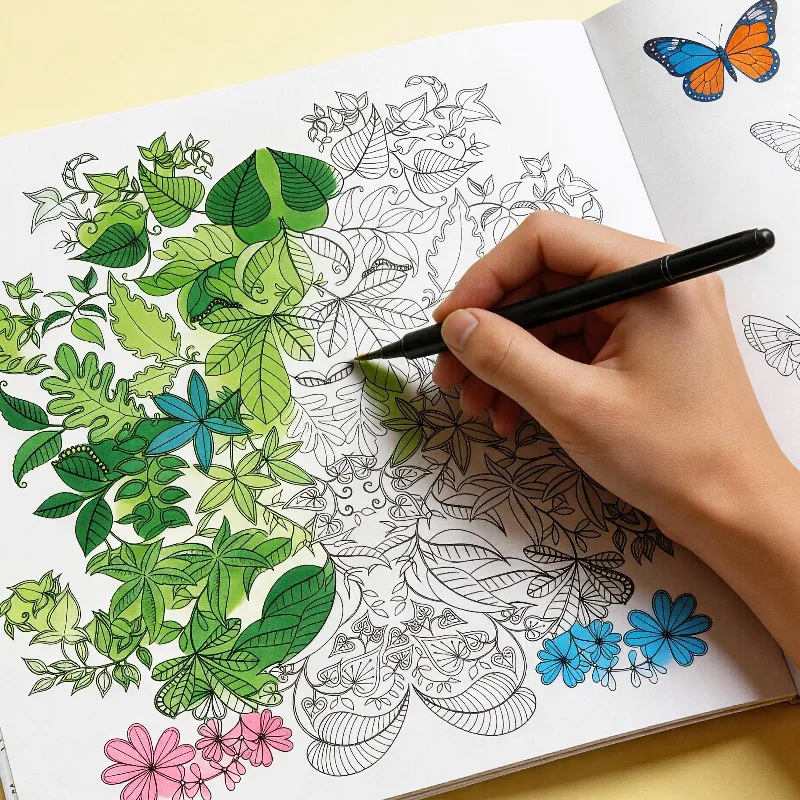 A Forest Style Flower and Leaf Healing Coloring Picture Book, Immersive Decompression Picture Book, 24 Different Patterns
A Forest Style Flower and Leaf Healing Coloring Picture Book, Immersive Decompression Picture Book, 24 Different Patterns