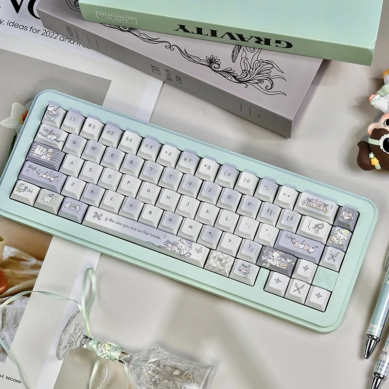 Cherry sleepy sheep keycap PBT high value five-sided hot sublimation new original factory adapted mechanical keyboard 60-108
Cherry sleepy sheep keycap PBT high value five-sided hot sublimation new original factory adapted mechanical keyboard 60-108