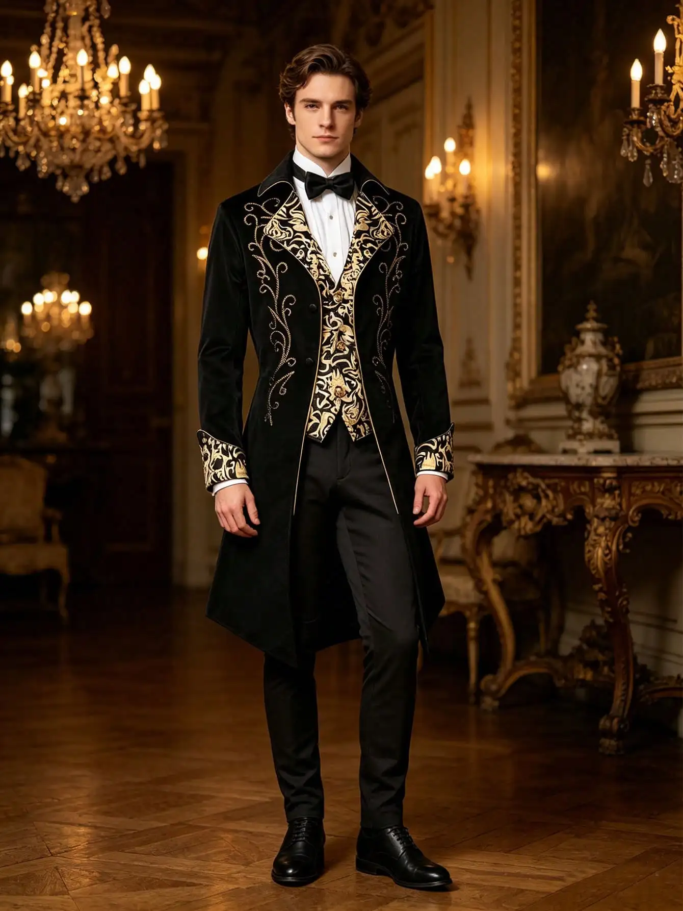 Men's Gothic Victorian Steampunk Frock Coat Tuxedo (No Bow Tie Included)
Men's Gothic Victorian Steampunk Frock Coat Tuxedo (No Bow Tie Included)