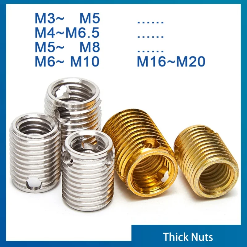 2/ 10/ 20pcs Galvanized Carbon Steel/ Stainless Steel Thread Repair Triple-Hole Insert Self-tapping Bushing M3 M4 M5 M6 M8 ~M16
2/ 10/ 20pcs Galvanized Carbon Steel/ Stainless Steel Thread Repair Triple-Hole Insert Self-tapping Bushing M3 M4 M5 M6 M8 ~M16