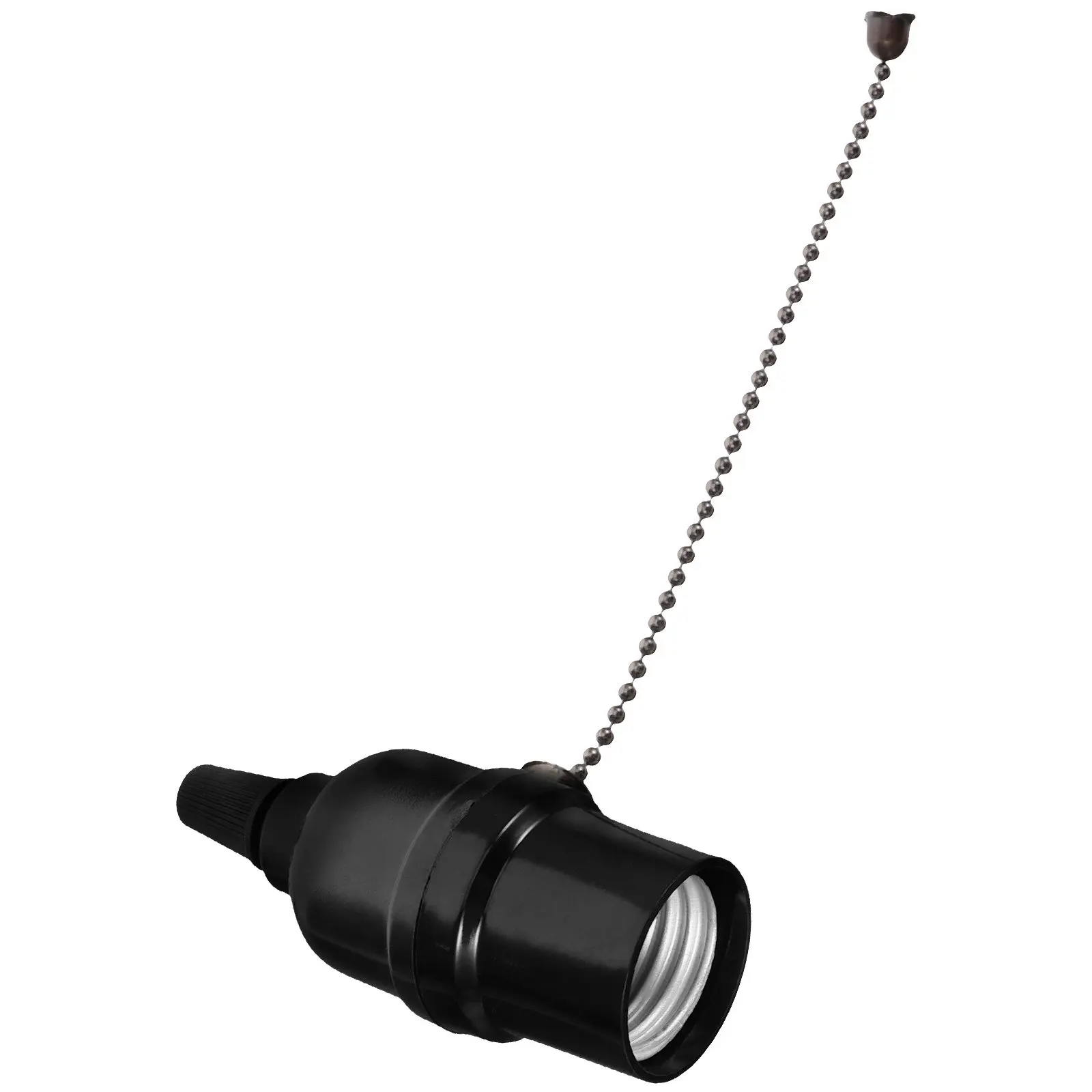 Pull Chain Lamp Holder Bakelite Material E26 Socket for Pendant Wall Ceiling Lights Safe Reliable Lampholder with Pull Switch
Pull Chain Lamp Holder Bakelite Material E26 Socket for Pendant Wall Ceiling Lights Safe Reliable Lampholder with Pull Switch