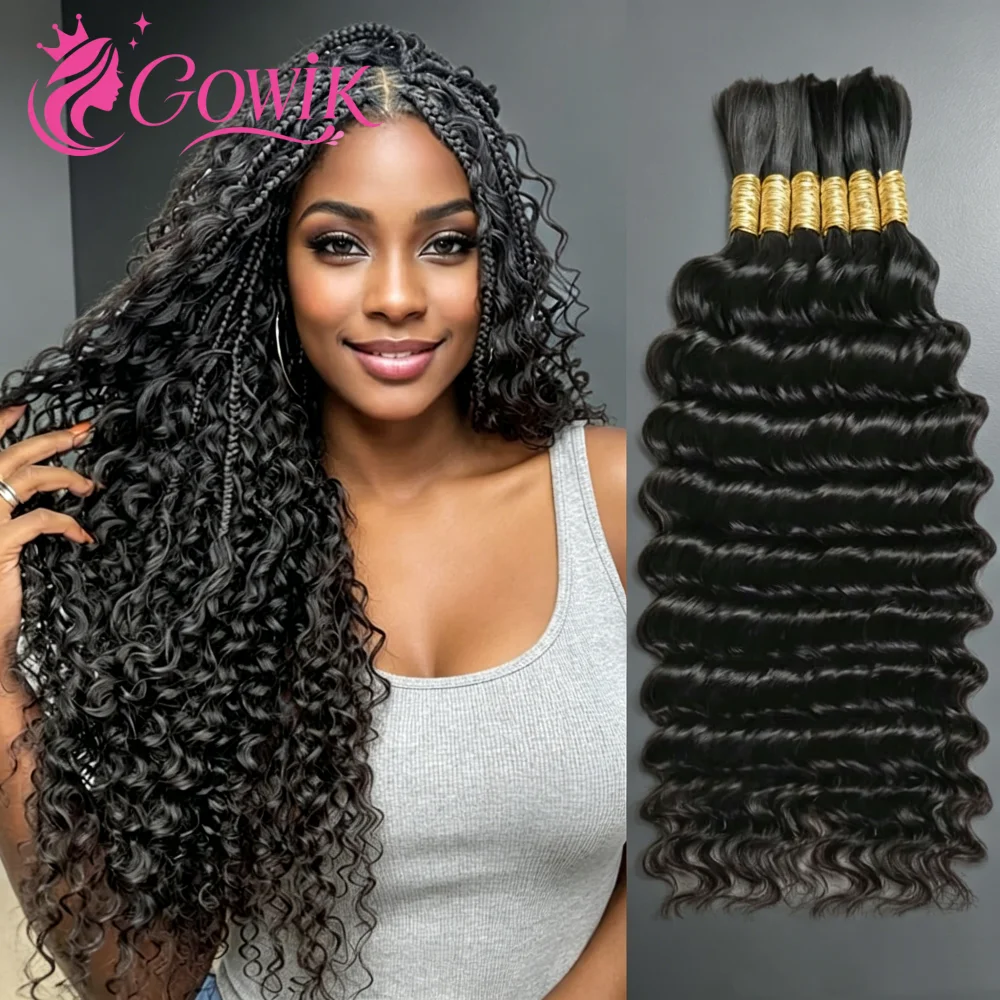 30 32 Inch Human Braiding Hair For Boho Braids Deep Wave Bulk Human Hair For Braiding Human Hair Extensions 2 Bundles/Pack 130g Natural Color
30 32 Inch Human Braiding Hair For Boho Braids Deep Wave Bulk Human Hair For Braiding Human Hair Extensions 2 Bundles/Pack 130g Natural Color