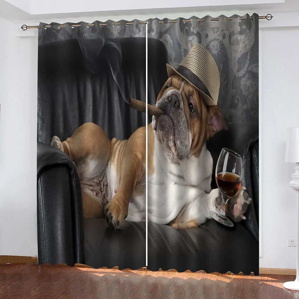 HUANZHUANG Blackout Curtains Of 2 Panels Animal Dog Pattern Luxury Fashion Window Drape Curtain For Living Room Bedroom
HUANZHUANG Blackout Curtains Of 2 Panels Animal Dog Pattern Luxury Fashion Window Drape Curtain For Living Room Bedroom