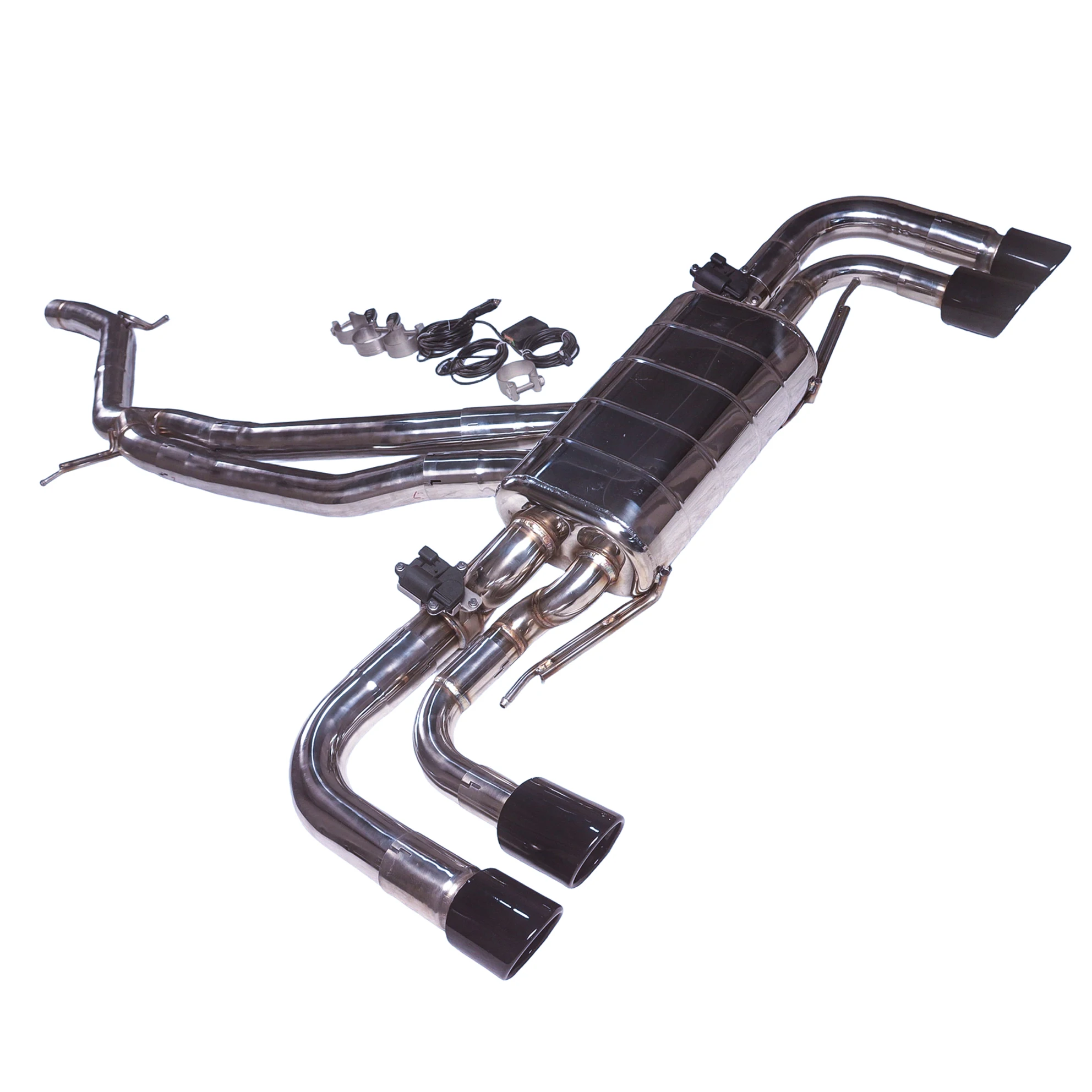 Applicable to 2018 Porsche Cayenne 9YO 3.0T Hybrid 304 Stainless Steel Catback with Valve Exhaust System
Applicable to 2018 Porsche Cayenne 9YO 3.0T Hybrid 304 Stainless Steel Catback with Valve Exhaust System