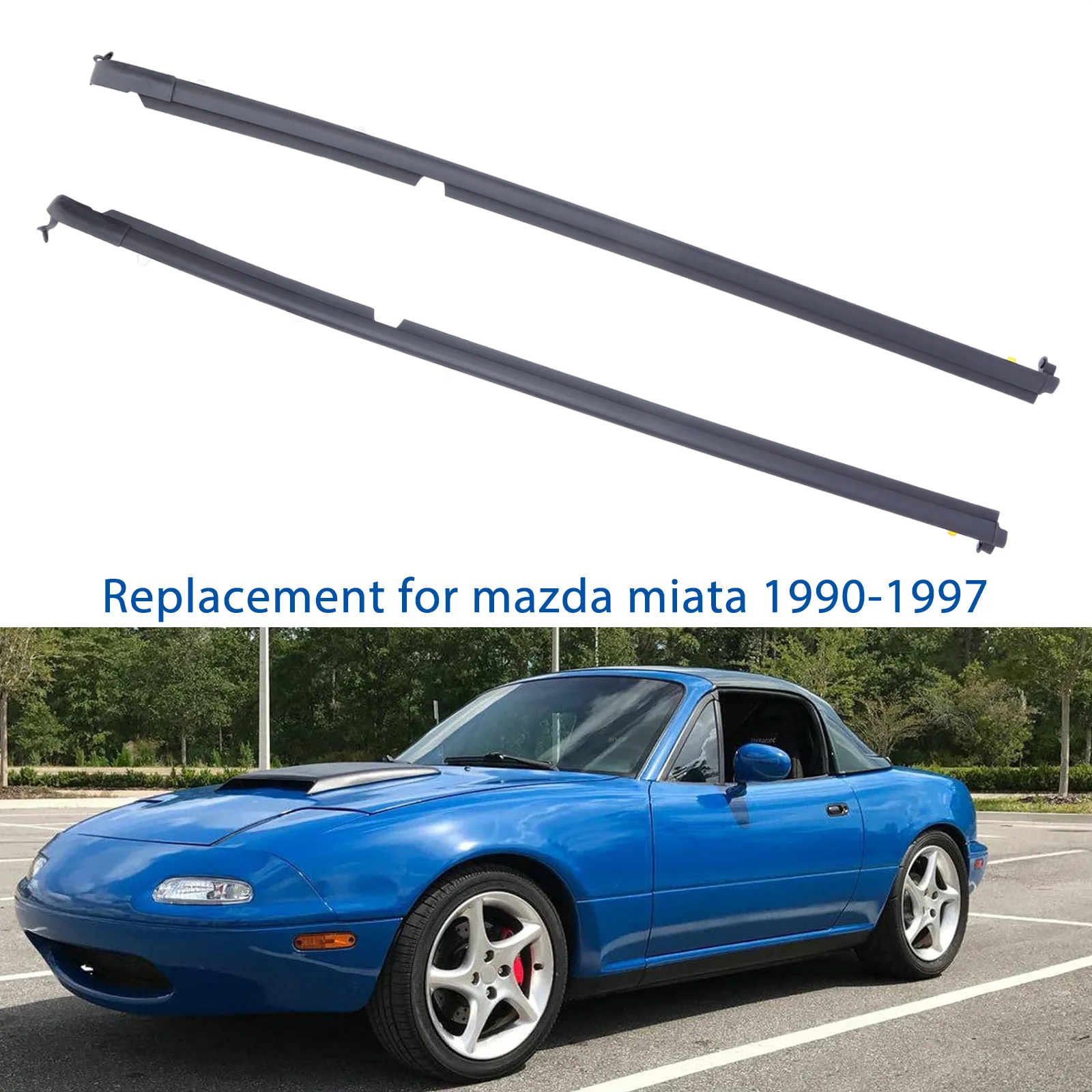 2x Left & Right Door Window Glass Weatherstrip Seal for Mazda Miata 1990-1997 1999-2005
2x Left & Right Door Window Glass Weatherstrip Seal for Mazda Miata 1990-1997 1999-2005