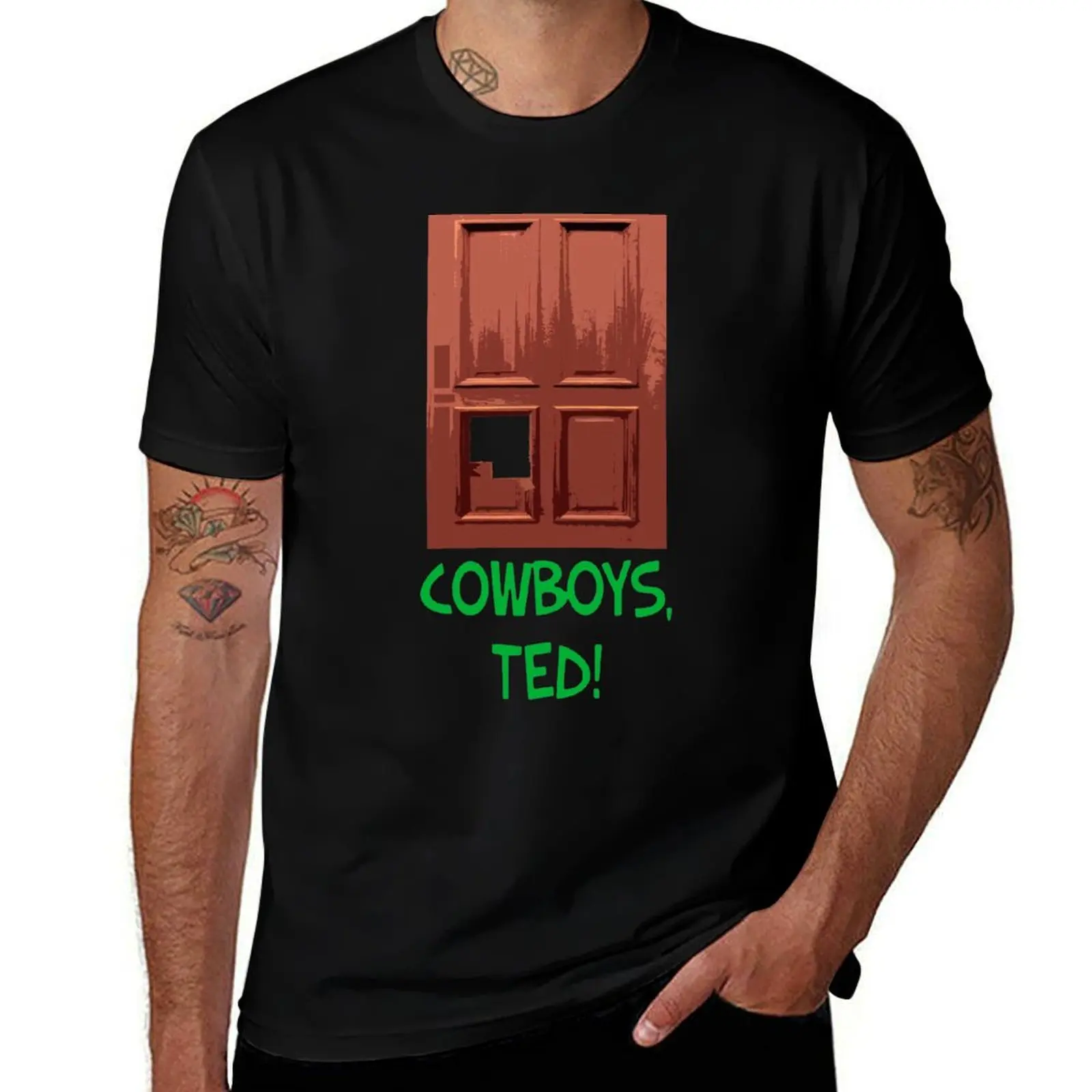Cowboys, Ted! T-Shirt Basic Solid Color Short Sleeve T-Shirt
Cowboys, Ted! T-Shirt Basic Solid Color Short Sleeve T-Shirt