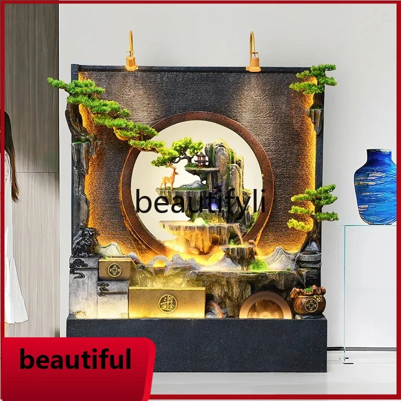 F132 New Chinese outdoor courtyard rockery circulating water fountain water curtain wall floor ornament
F132 New Chinese outdoor courtyard rockery circulating water fountain water curtain wall floor ornament