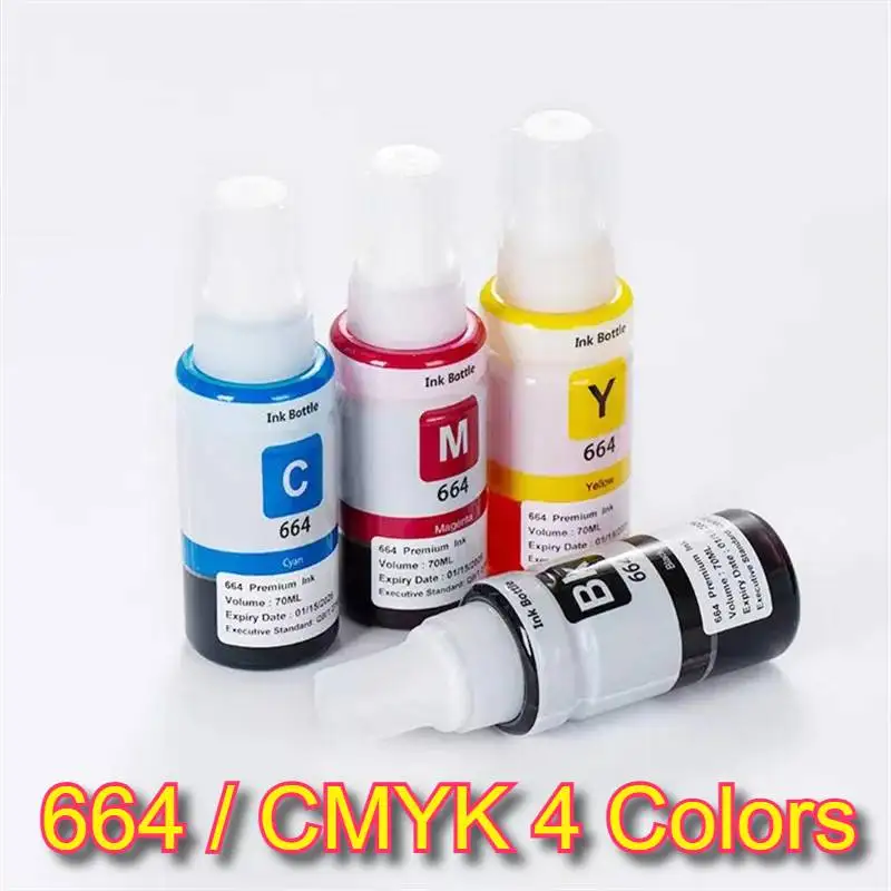 Printer Ink 664 Refill Dye Ink Refill Ink for Epson 664 T6641 T6642 T6643 T6644 L495 L550 L555 L565 L566 L575 L1300 L396 4*70ML
Printer Ink 664 Refill Dye Ink Refill Ink for Epson 664 T6641 T6642 T6643 T6644 L495 L550 L555 L565 L566 L575 L1300 L396 4*70ML