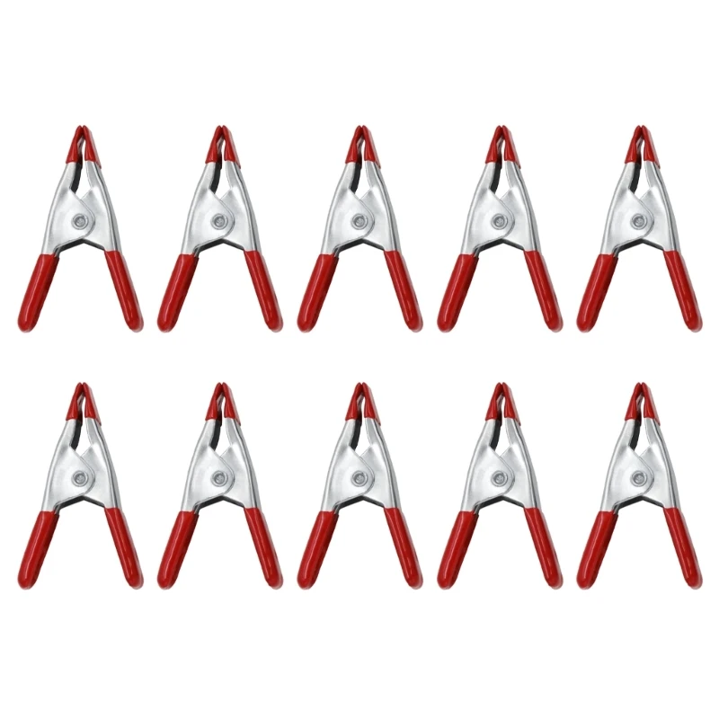 10Pcs Metal Spring Clamps 2 Inch Plastic Handle Clip Spring Clamps Soft Plastic Tips Grip Woodworking Grip Powerful Tool
10Pcs Metal Spring Clamps 2 Inch Plastic Handle Clip Spring Clamps Soft Plastic Tips Grip Woodworking Grip Powerful Tool