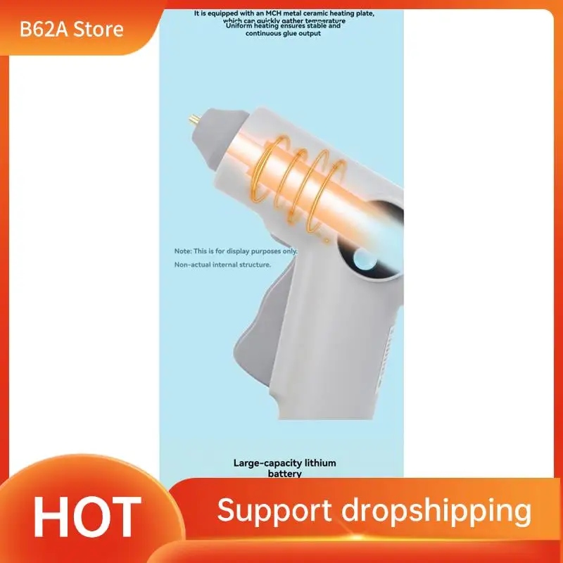 B62A Cordless Hot Glue Gun With LED Light Lithium Battery Temperature Display DIY Household Craft Tools
B62A Cordless Hot Glue Gun With LED Light Lithium Battery Temperature Display DIY Household Craft Tools