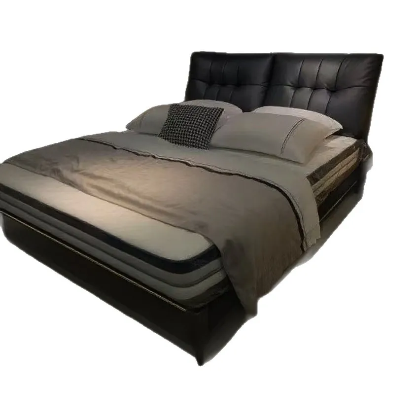 Italian, double bed, minimalist, fabric art, tatami Internet celebrity light luxury, thousand bird grid, 1.8 meters 
Italian, double bed, minimalist, fabric art, tatami Internet celebrity light luxury, thousand bird grid, 1.8 meters