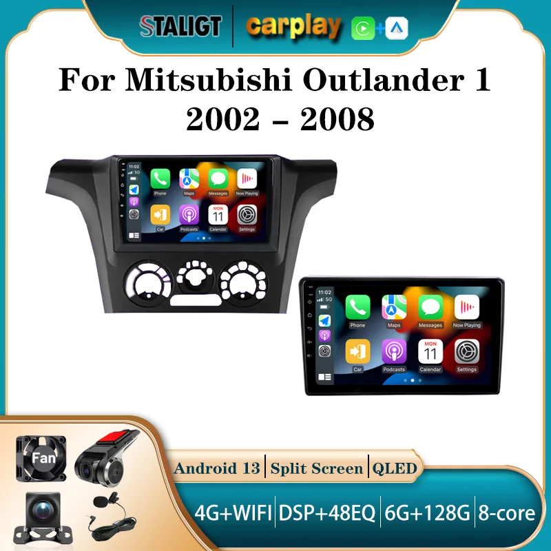 2Din Android Car Radio Android 13 For Mitsubishi Outlander 1 2002 - 2008 Car Multimedia Automotive Carplay Android Auto Wireles
2Din Android Car Radio Android 13 For Mitsubishi Outlander 1 2002 - 2008 Car Multimedia Automotive Carplay Android Auto Wireles
