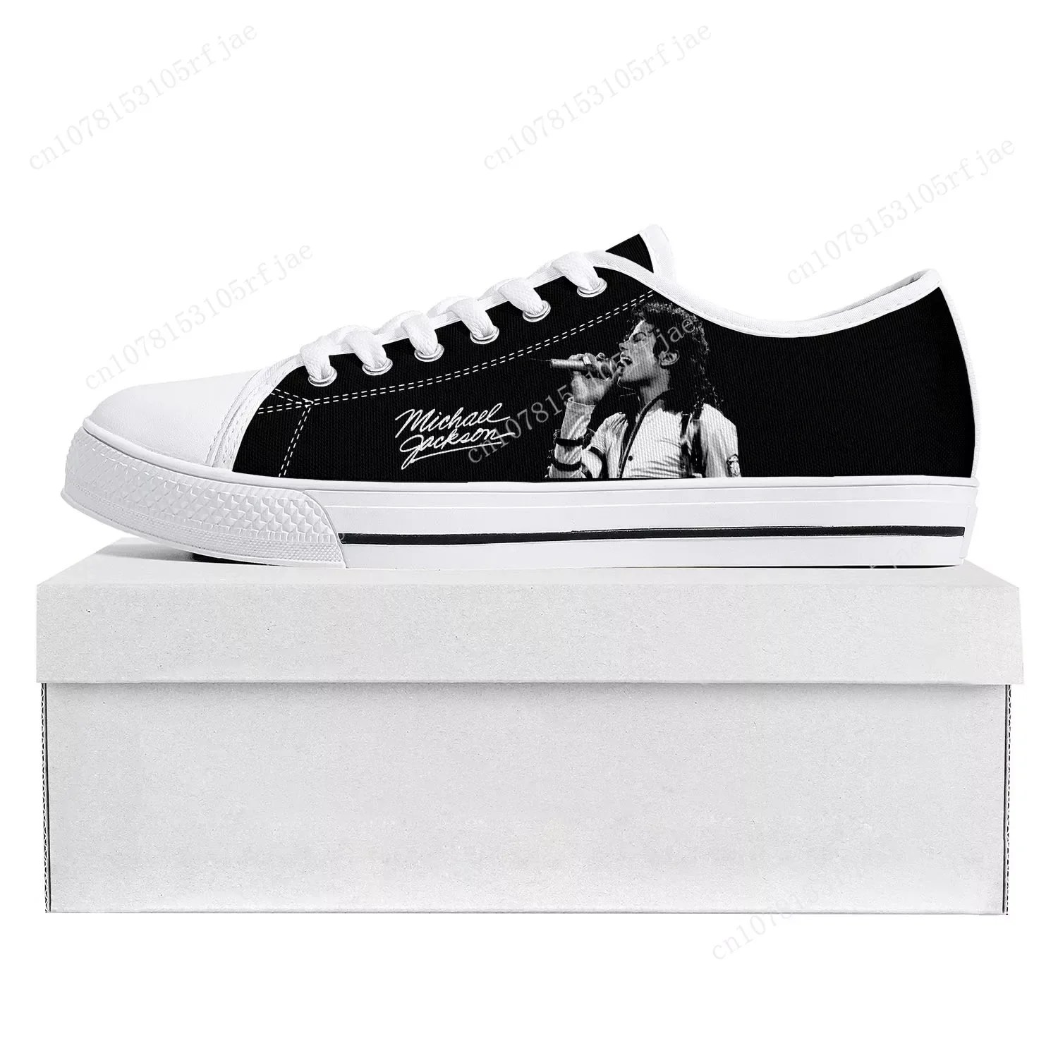 Michael Jackson Pop Singer Dancer Low Top High Quality Sneakers Mens Womens Teenager Canvas Sneaker Couple Shoes Custom Shoe
Michael Jackson Pop Singer Dancer Low Top High Quality Sneakers Mens Womens Teenager Canvas Sneaker Couple Shoes Custom Shoe