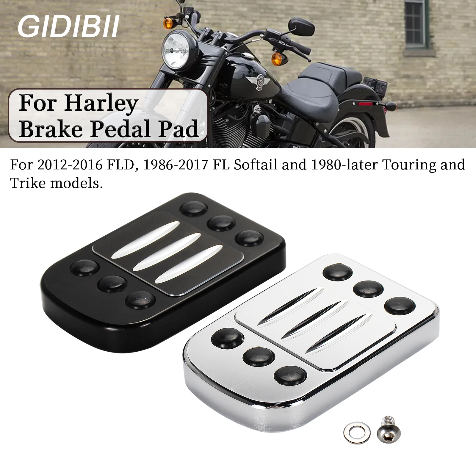 For Harley Touring Road King Electra Glide Street Glide Fat Boy CVO Ultra Limited Softail Trike Touring Large Brake Pedal Pad
For Harley Touring Road King Electra Glide Street Glide Fat Boy CVO Ultra Limited Softail Trike Touring Large Brake Pedal Pad