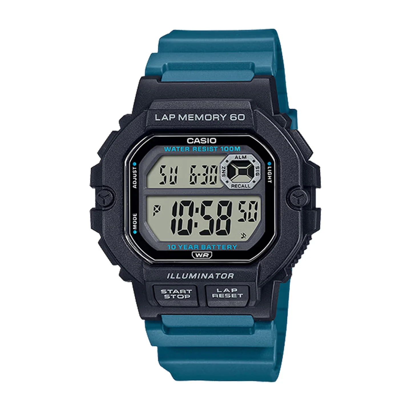 Casio WS1400H | Digital Watch | 100 Meter Water Resistance | LED Backlight | Stopwatch Coundtown Timer Alarms | 10 Year Battery
Casio WS1400H | Digital Watch | 100 Meter Water Resistance | LED Backlight | Stopwatch Coundtown Timer Alarms | 10 Year Battery