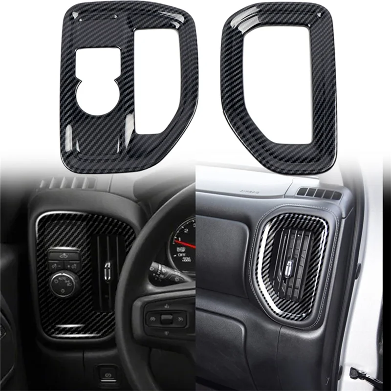 Car Carbon Fiber Dashboard Side Air Vent Housing Outlet Frame Cover Trim for Chevrolet Silverado 2019 2020 2021 2022 A
Car Carbon Fiber Dashboard Side Air Vent Housing Outlet Frame Cover Trim for Chevrolet Silverado 2019 2020 2021 2022 A