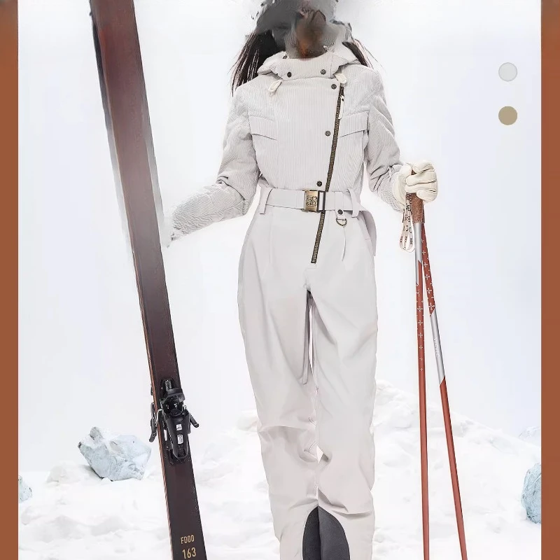 Ski suit women's double board warm lamb wool hat waterproof
Ski suit women's double board warm lamb wool hat waterproof