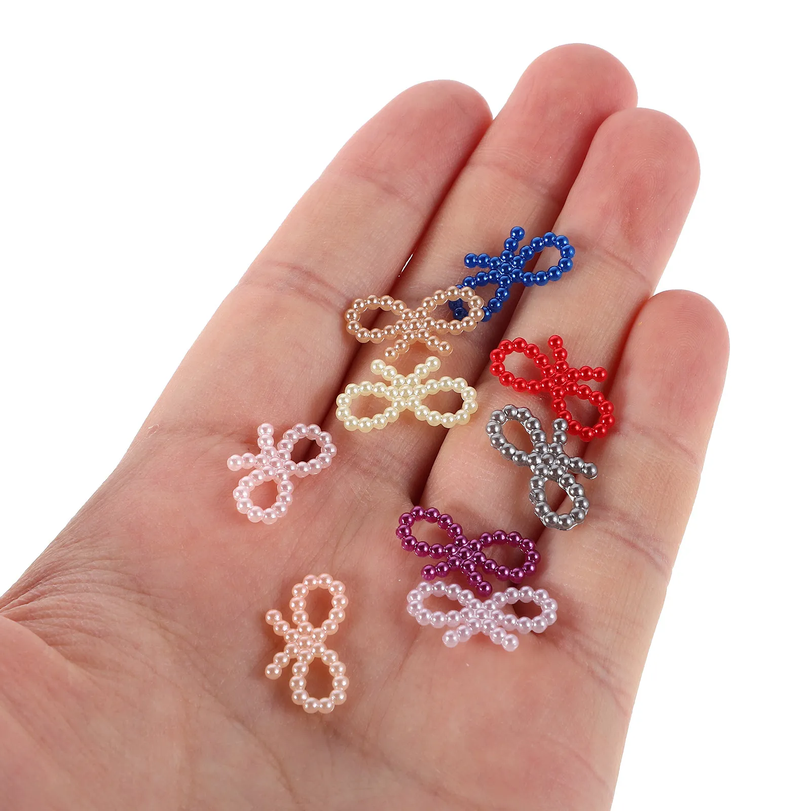 100Pcs Hollow Bowknot DIY Craft Bows with Simulated Pearls for Wedding Decoration Nail Art Hair Accessories Bag Embellishment
100Pcs Hollow Bowknot DIY Craft Bows with Simulated Pearls for Wedding Decoration Nail Art Hair Accessories Bag Embellishment