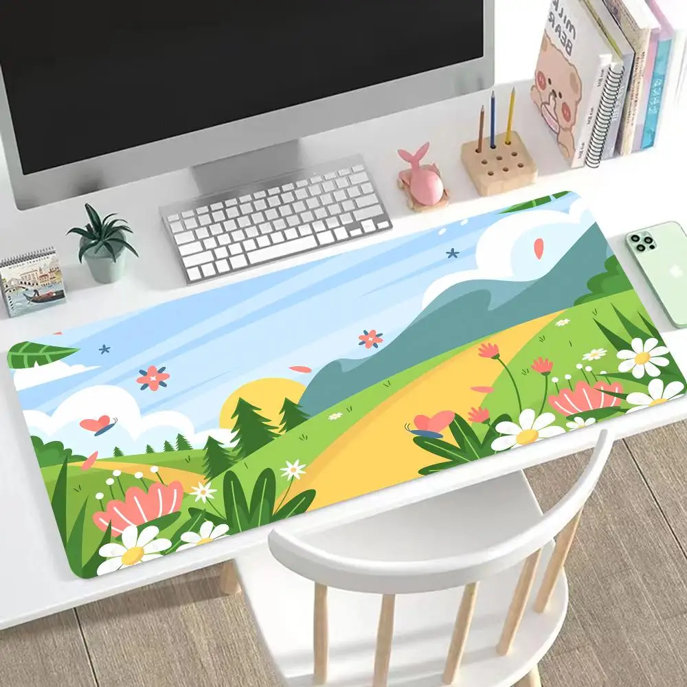 Cartoon Green Plants Mouse Pad Large Mouse Pad & Computer Game Mouse Mat Fresh Plant Patterns Green Leaves Flowers Desk Mat
Cartoon Green Plants Mouse Pad Large Mouse Pad & Computer Game Mouse Mat Fresh Plant Patterns Green Leaves Flowers Desk Mat