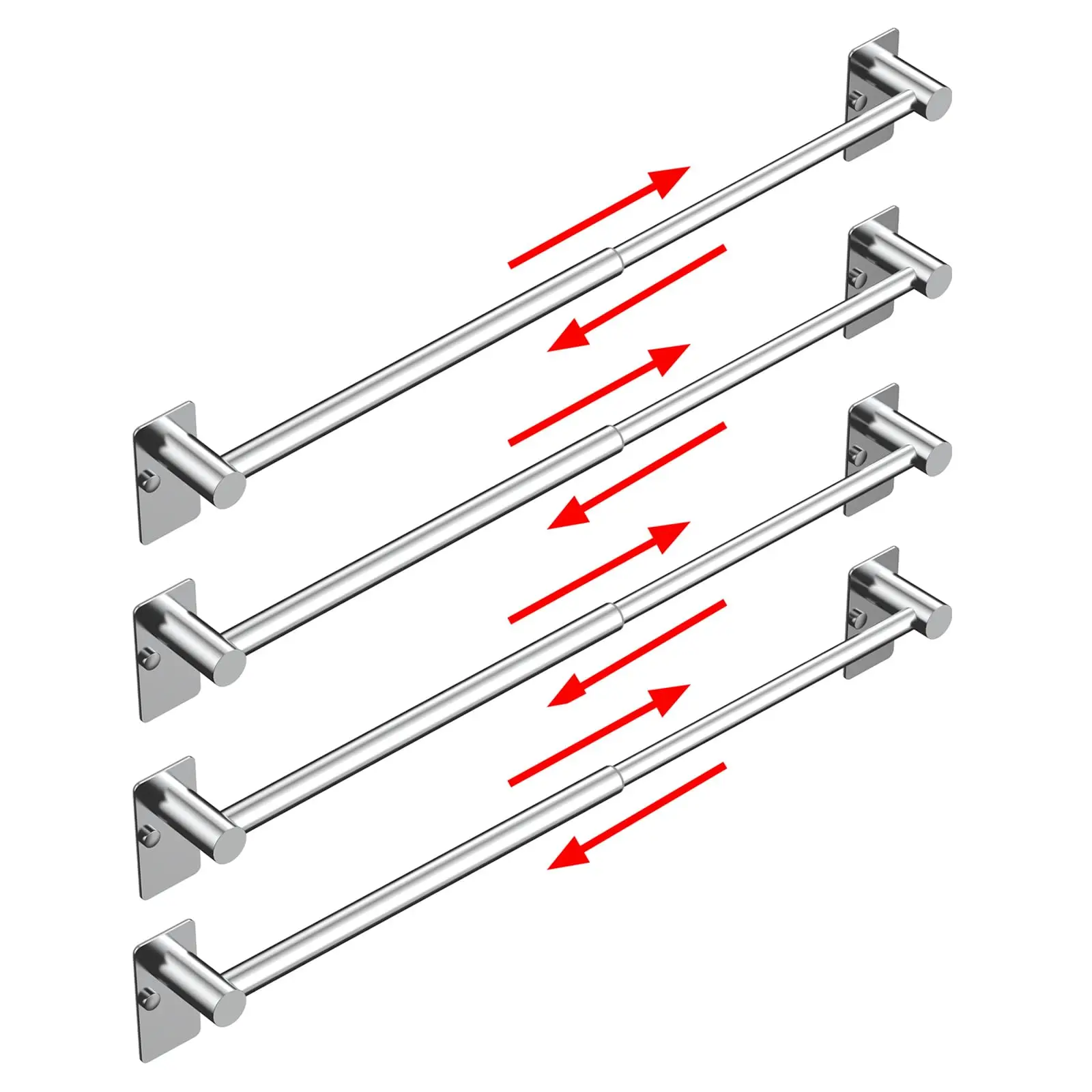 Stainless Steel Expandable Towel Rail 14-25 Inch No-Drill Wall Mount For Bathroom Kitchen Single Bar 2 Pack
Stainless Steel Expandable Towel Rail 14-25 Inch No-Drill Wall Mount For Bathroom Kitchen Single Bar 2 Pack