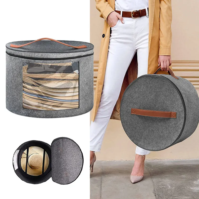 1Pc hat storage Box with Lid, Clear Window toy Hat storage Organizer, clothing storage bags, circular foldable Travel storage
1Pc hat storage Box with Lid, Clear Window toy Hat storage Organizer, clothing storage bags, circular foldable Travel storage