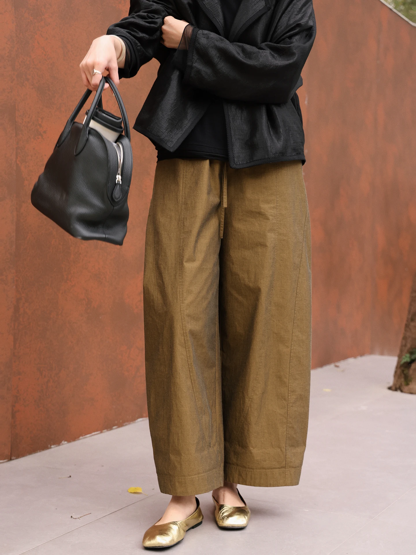 Yellow Pure Cotton Loose Wide Leg Casual Pants High Waist Trousers for Women Nine Points Summer New Style Versatile Elastic
Yellow Pure Cotton Loose Wide Leg Casual Pants High Waist Trousers for Women Nine Points Summer New Style Versatile Elastic