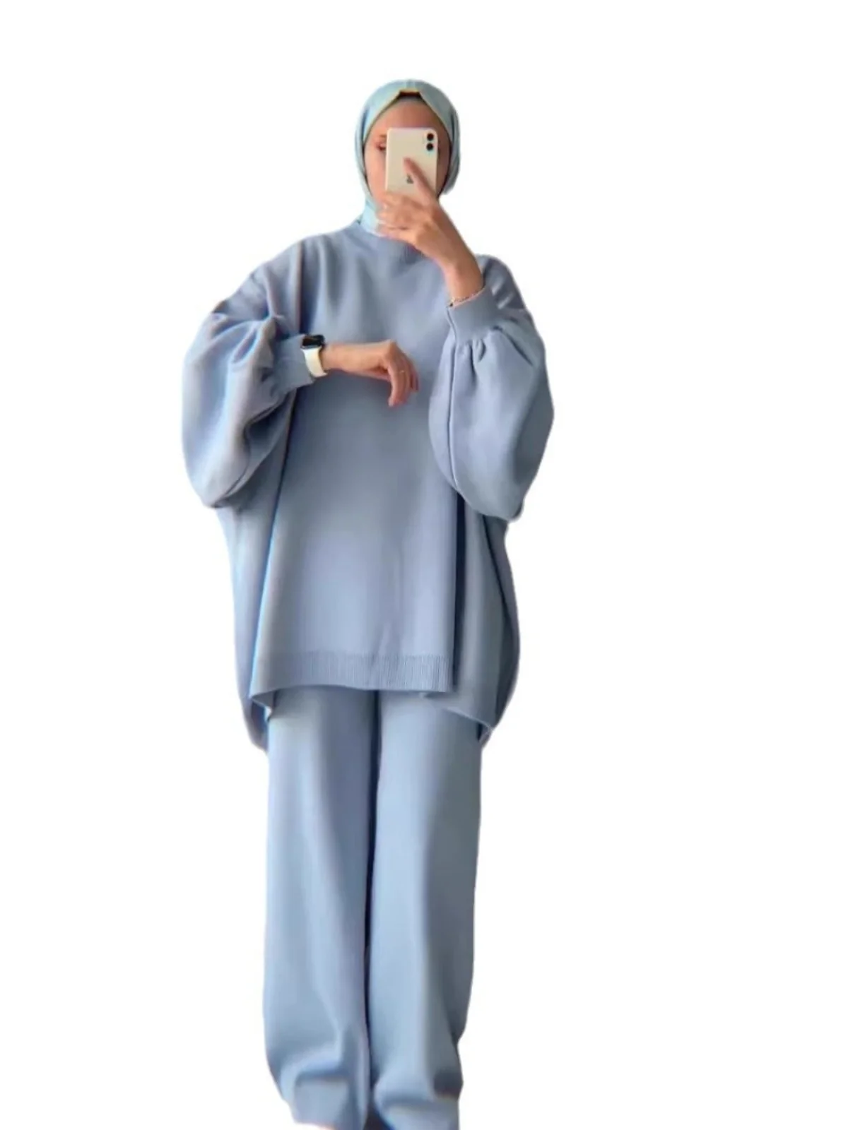 Свободный повседневный комплект из топа и брюк, осенне-зимний женский комплект из двух предметов, удобный уличный костюм
Свободный повседневный комплект из топа и брюк, осенне-зимний женский комплект из двух предметов, удобный уличный костюм