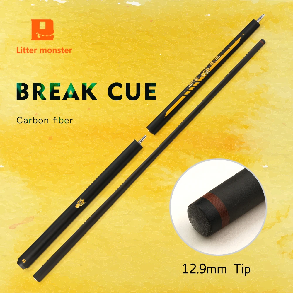 Little Monster Carbon Fiber 3-Pieces Punch Break Jump Cue 147cm 12.9mm with Leather Bag Billiards Cue
Little Monster Carbon Fiber 3-Pieces Punch Break Jump Cue 147cm 12.9mm with Leather Bag Billiards Cue