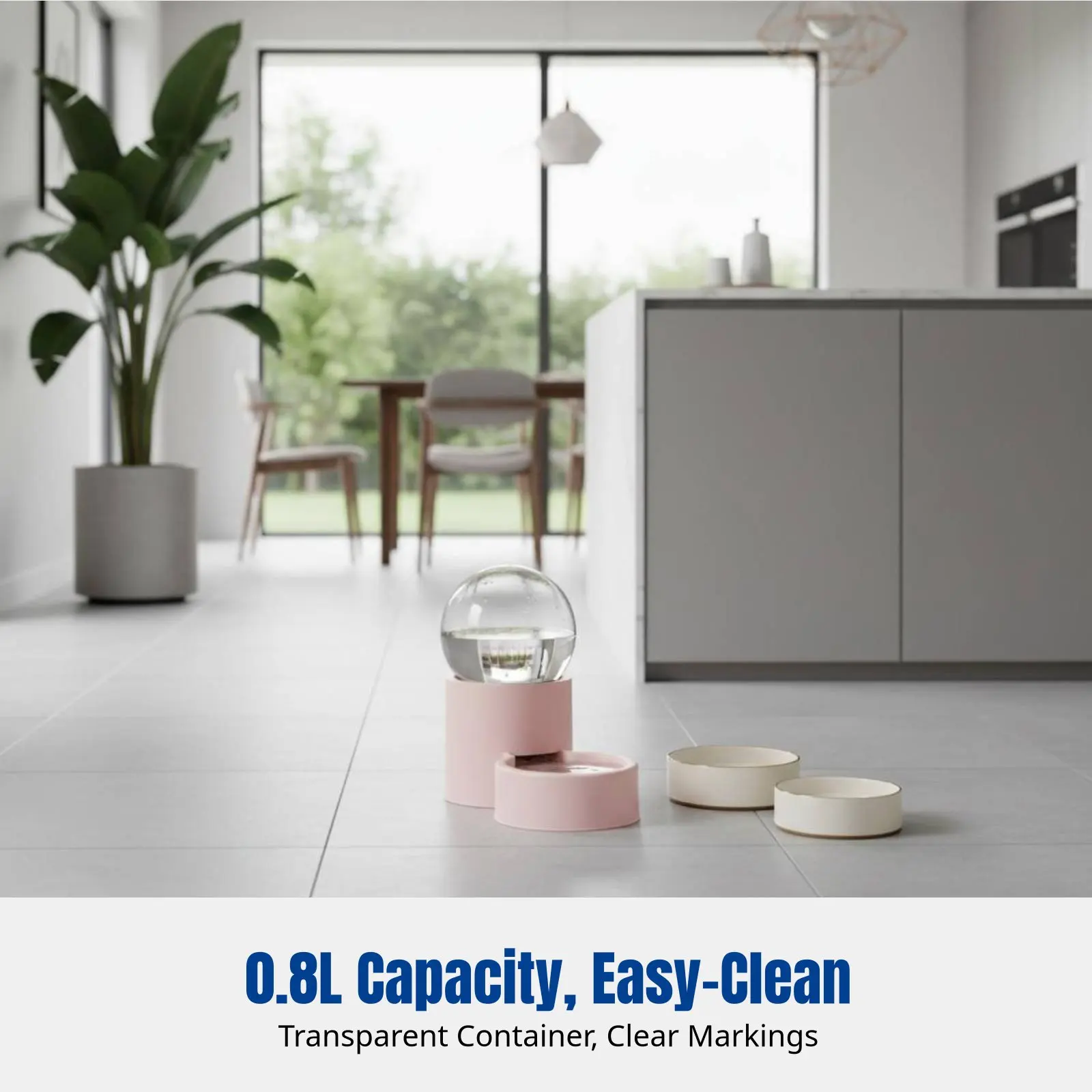 Automatic Pet Feeder & Water Dispenser, Cat Dog Bowl, Siphon System, Food Storage, Easy Clean, Transparent Design
Automatic Pet Feeder & Water Dispenser, Cat Dog Bowl, Siphon System, Food Storage, Easy Clean, Transparent Design