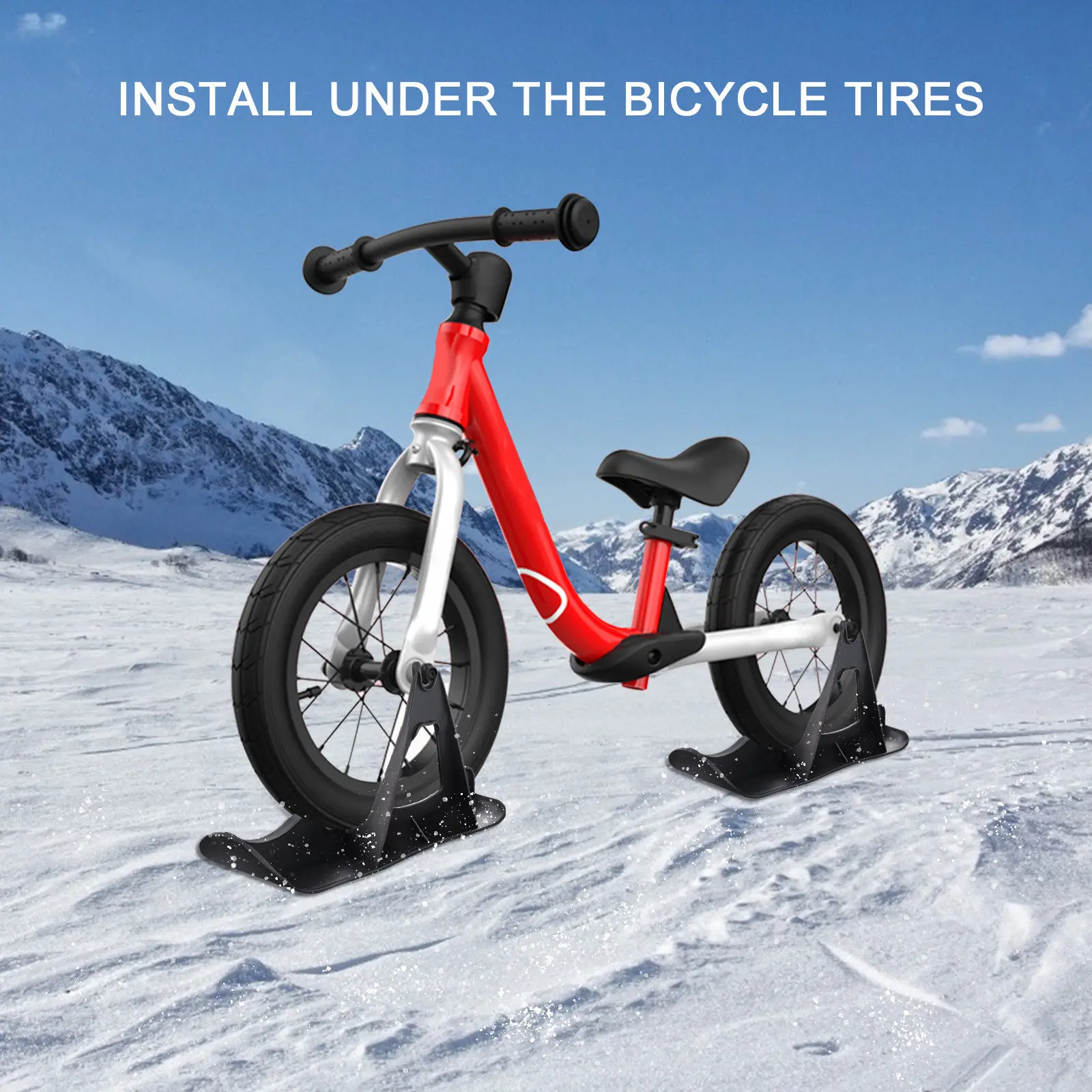 2Pcs Kids Balance Bike Ski Board Stable Plastic 13-15 Inch Tire Winter Snow Sled for Training Riding and Skiing
2Pcs Kids Balance Bike Ski Board Stable Plastic 13-15 Inch Tire Winter Snow Sled for Training Riding and Skiing