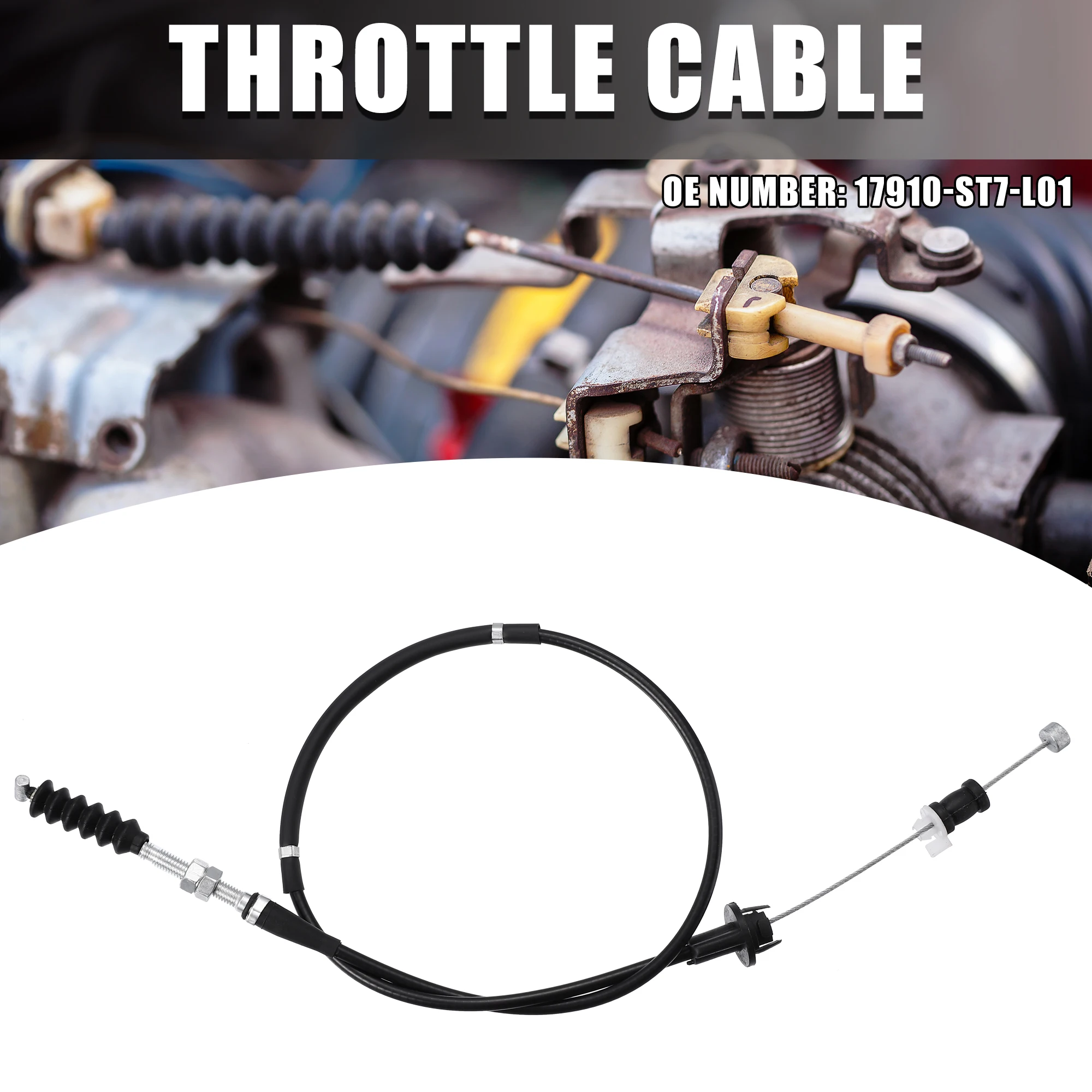 17910-ST7-L01 Throttle Cable Replacement for Acura Integra GSR B18C1 1994-2001 Throttle Cable Wire Black
17910-ST7-L01 Throttle Cable Replacement for Acura Integra GSR B18C1 1994-2001 Throttle Cable Wire Black