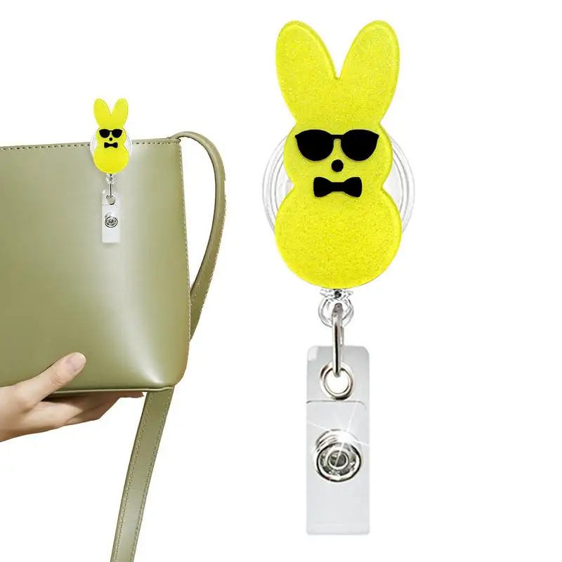 Bunny Badge Holder Easter Retractable Acrylic Clip Badge Reel Card Holder For Doctors Nurses Students Teachers
Bunny Badge Holder Easter Retractable Acrylic Clip Badge Reel Card Holder For Doctors Nurses Students Teachers