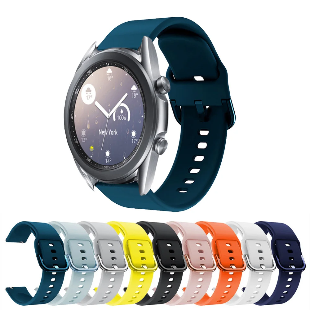 Smart Watch Sport Band For Samsung Galaxy 42mm 46mm/Gear S2 S3 20mm 22mm Silicone Strap Bracelet For Galaxy Watch 3 41mm 45mm
Smart Watch Sport Band For Samsung Galaxy 42mm 46mm/Gear S2 S3 20mm 22mm Silicone Strap Bracelet For Galaxy Watch 3 41mm 45mm