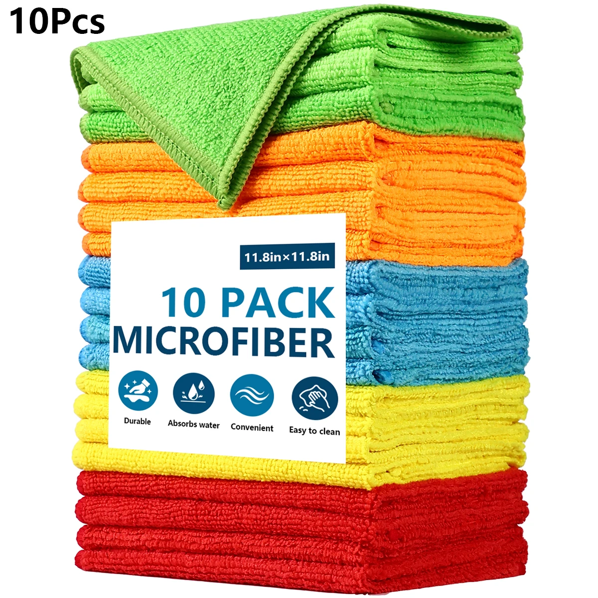 10 Pcs Microfiber Kitchen Cloth Dish Towels Super Absorbent Dishtowels Nonstick Oil Washable Fast Drying
10 Pcs Microfiber Kitchen Cloth Dish Towels Super Absorbent Dishtowels Nonstick Oil Washable Fast Drying