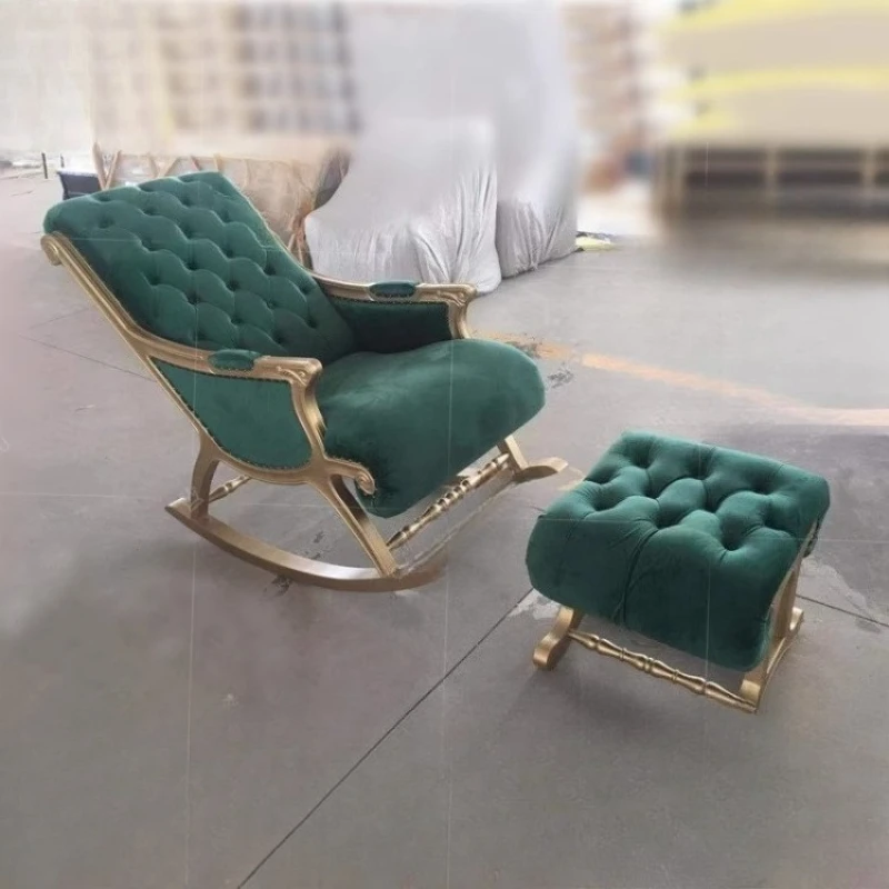 Solid wood rocking chair, adult fabric recliner, leisure sofa, European-style balcony, lazy nap, free chair
Solid wood rocking chair, adult fabric recliner, leisure sofa, European-style balcony, lazy nap, free chair