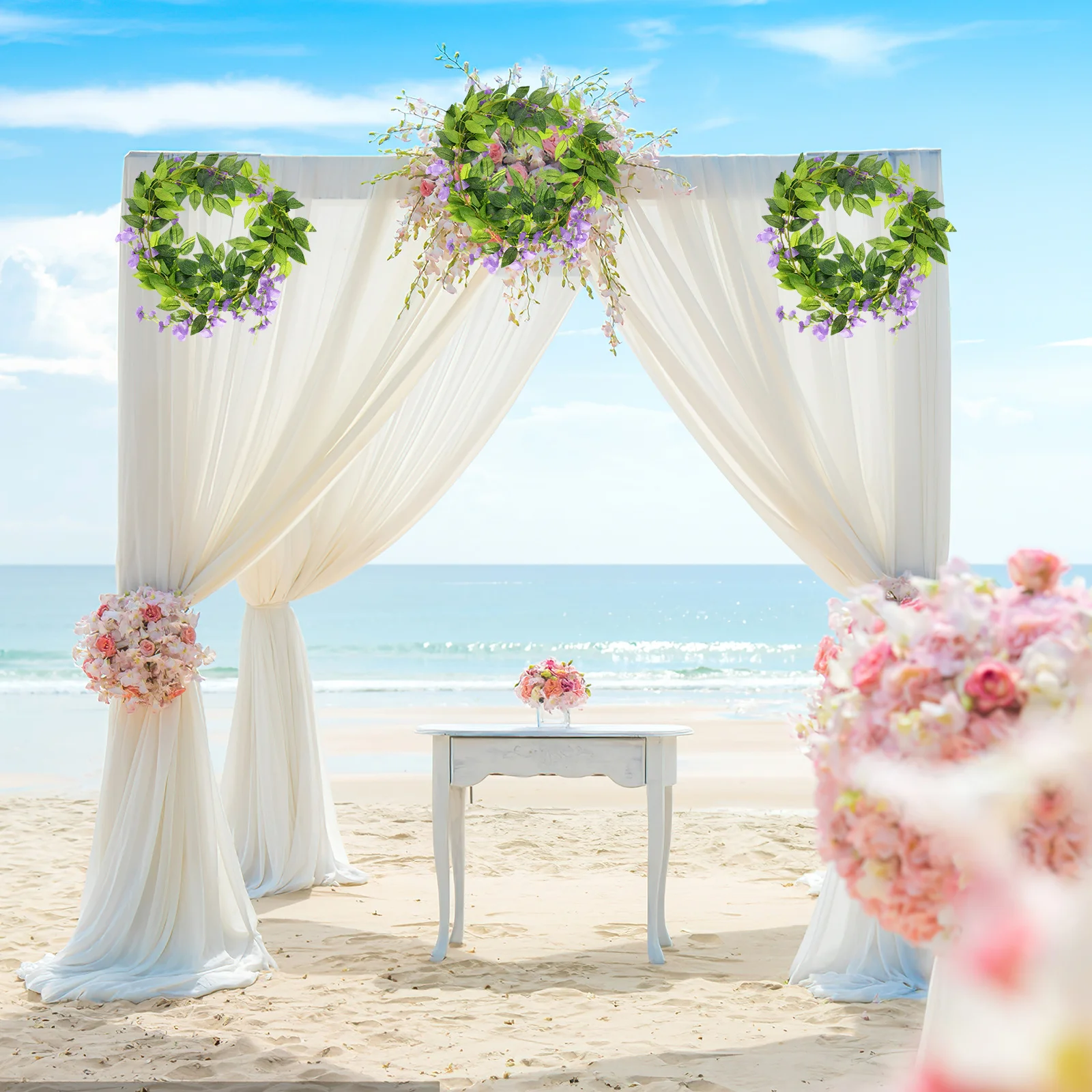 Hanging Wisteria Vine Faux Flower Vines for Home Coffee Shop Decoration Festive Scene Holiday Atmosphere Hanging Wisteria Vine
Hanging Wisteria Vine Faux Flower Vines for Home Coffee Shop Decoration Festive Scene Holiday Atmosphere Hanging Wisteria Vine