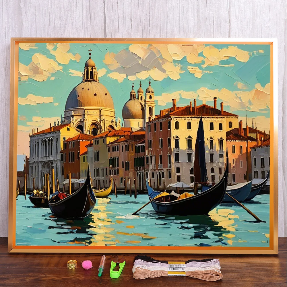 Building By River Printed Fabric Cross Stitch Kit DIY Embroidery Needlework Handmade Handiwork Painting Mulina Sales Room Decor
Building By River Printed Fabric Cross Stitch Kit DIY Embroidery Needlework Handmade Handiwork Painting Mulina Sales Room Decor