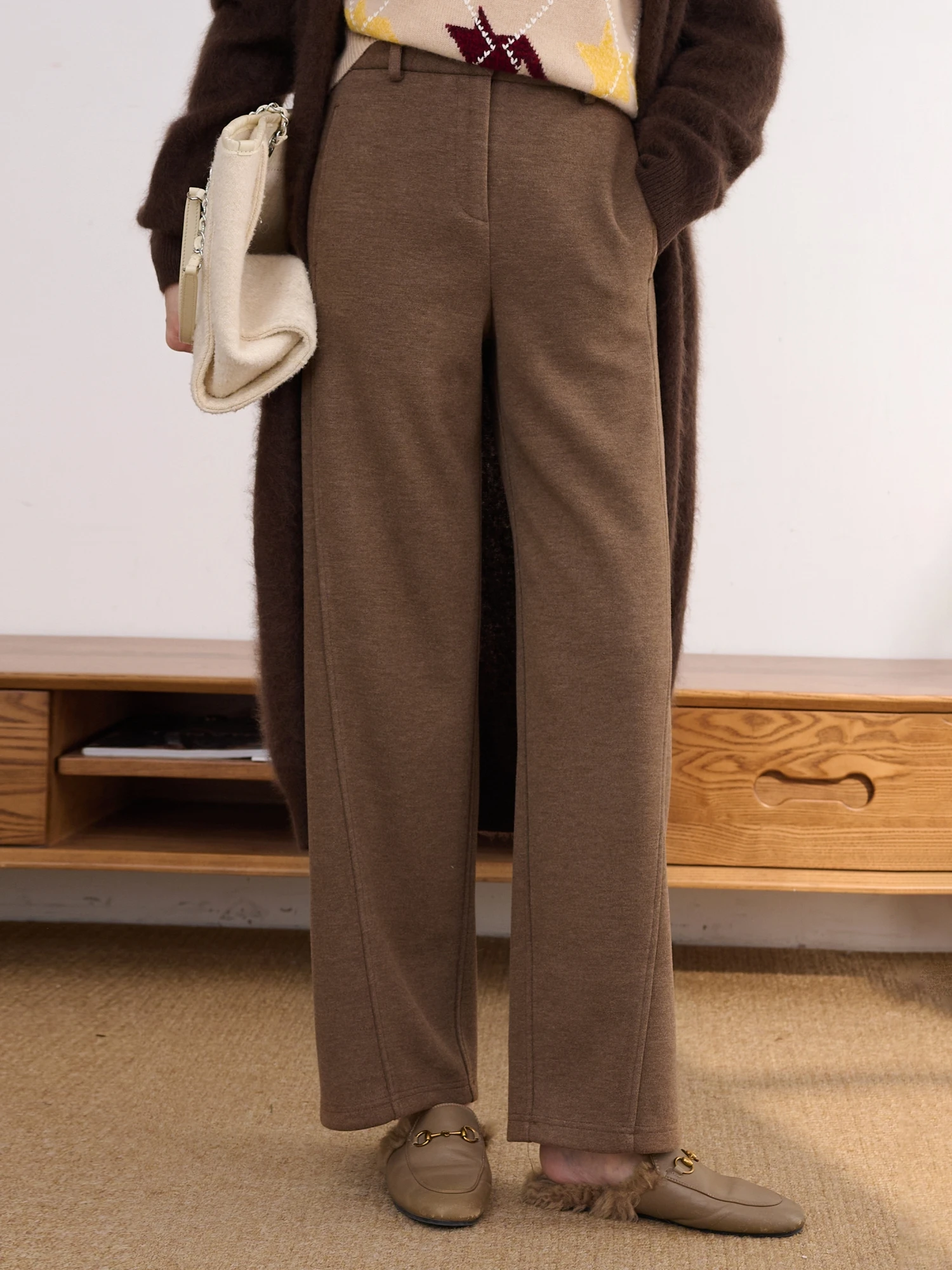 JPOO High Waist Straight Leg Cotton Wool Trousers Comfortable Commute Sle Women's Casual Pants Pure Color Button Closure
JPOO High Waist Straight Leg Cotton Wool Trousers Comfortable Commute Sle Women's Casual Pants Pure Color Button Closure