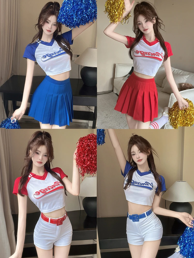 Ladies Dance Performance Outfit Football Babes Cheerleading Uniform Gymnastics Competition Costume Cotton Material Stage Costume
Ladies Dance Performance Outfit Football Babes Cheerleading Uniform Gymnastics Competition Costume Cotton Material Stage Costume