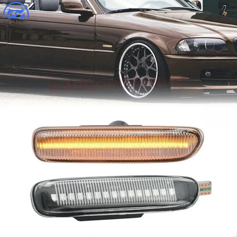 DPGKITS 2Pcs LED Clear Amber Side Marker Fender Turn Signal Light For BMW E46 3-series 99-03 BM2570107 BM2571107 63132228591
DPGKITS 2Pcs LED Clear Amber Side Marker Fender Turn Signal Light For BMW E46 3-series 99-03 BM2570107 BM2571107 63132228591