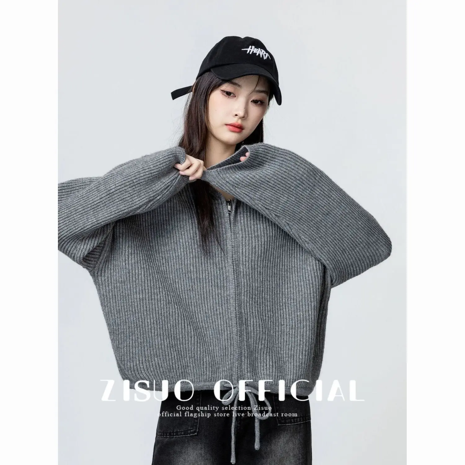Zipper Hooded 2025 Autumn and Winter New Loose Style Knitted Sweater Cardigan Jacket Top
Zipper Hooded 2025 Autumn and Winter New Loose Style Knitted Sweater Cardigan Jacket Top